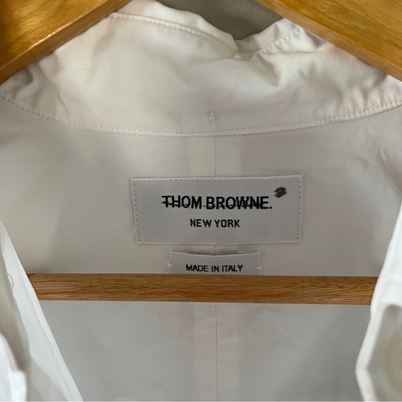 Thom Browne Supersized Gathered Shirt Dress Size 42 / US S - Picture 10 of 12